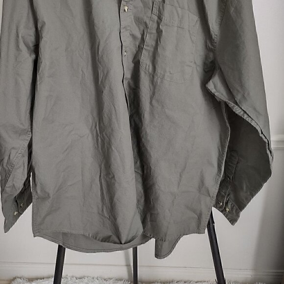 Port Authority Green Button Down Shirt. Size 3XL - Picture 2 of 5